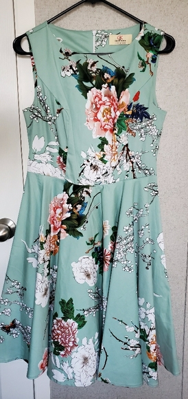 Grace Karin Dresses & Skirts - Boatneck Sleeveless Vintage Tea Dress 